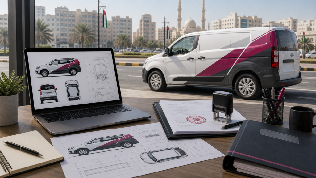 Ajman Vehicle Graphics Pre Approval