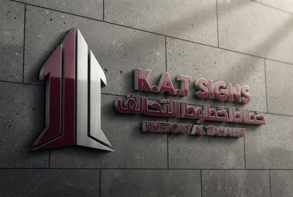 3D channel-letter signage by K.A.T SIGNS