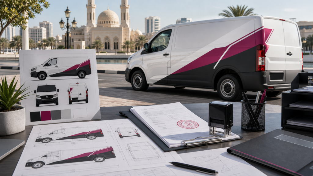Sharjah Vehicle Graphics Pre Approval