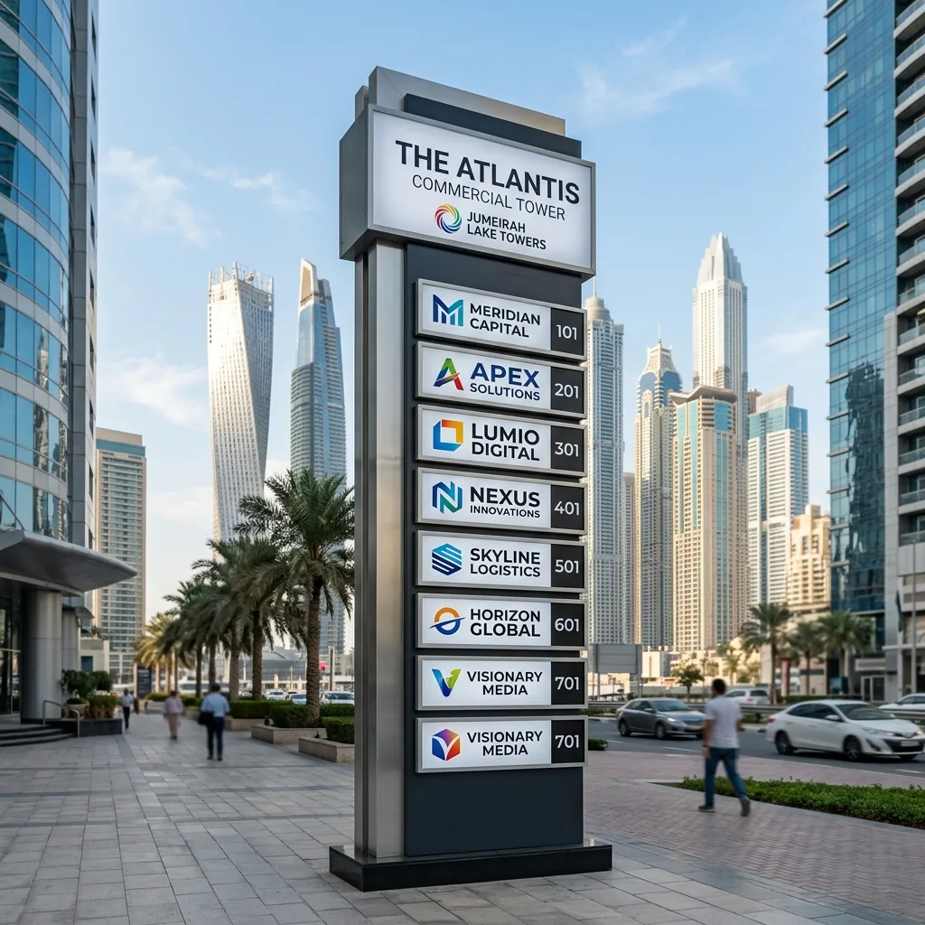لافتات الأعمدة والنصب