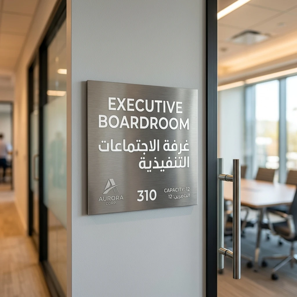 لافتات الاستقبال والردهات